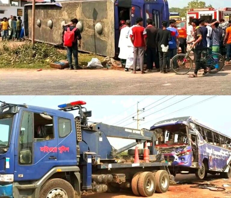 ফরিদপুরের ভাঙ্গায় নড়াইল এক্সপ্রেস উল্টে নিহত ২, আহত অন্তত ২০!